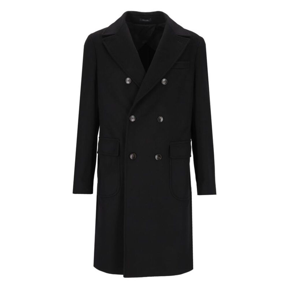 Al Duca D' Aosta Men Double-Breasted Ulster Coat
